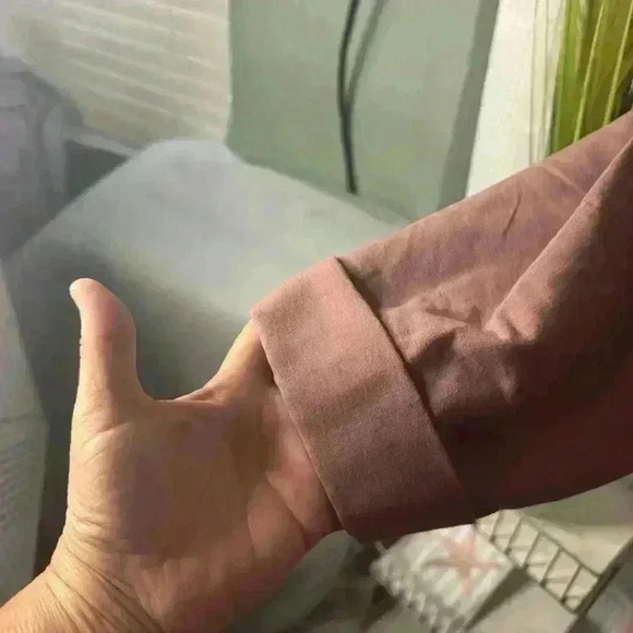 NWT Olivia & Martin Womens 3X Rust Color Lightweight 3/4 Sleeve Blazer style top - Picture 4 of 12